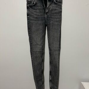 Zara Charcoal Denim Jeans